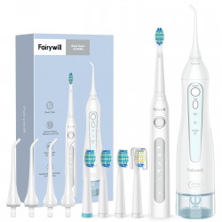 Набор электрическая зубная щетка Fairywill E11 + ирригатор Fairywill F5020E Black