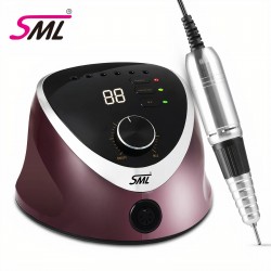 Фрезер для маникюра SML Nail Sander M12 с педалью, розовый