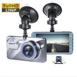 Автомобильный видеорегистратор Inspire A10 Full HD 1296p с камерой заднего вида Серебристый